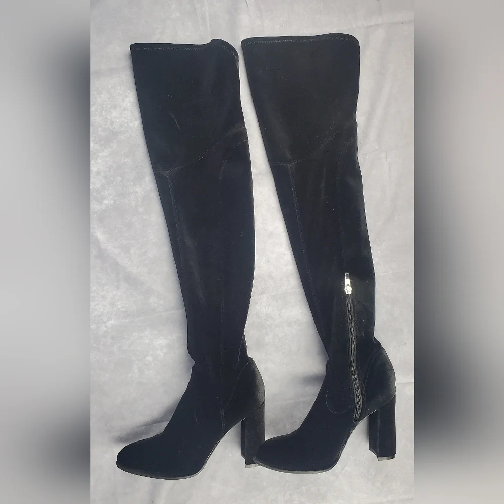 Authentic Suede Marc‎ Fisher Over the knee Black boots Women's Size 6 M